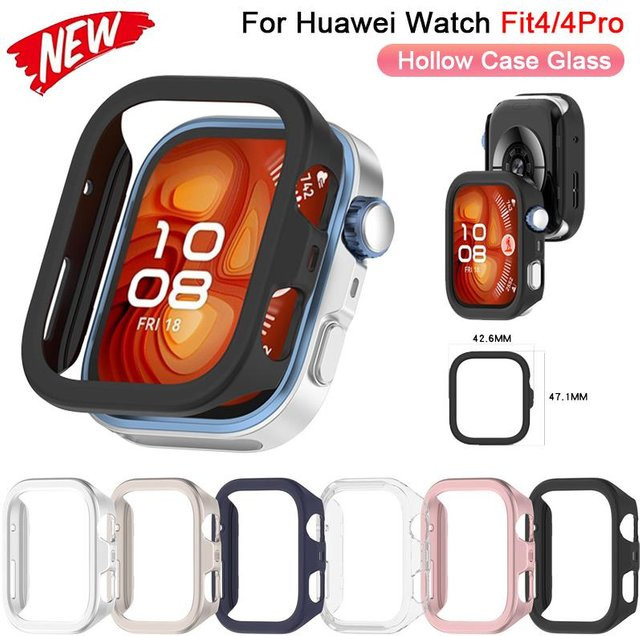 Smartwatch Screen Protector Rahmen Stoßstange für Huawei Fit 4 Pro, Schwarz, Unisex - Bild 1