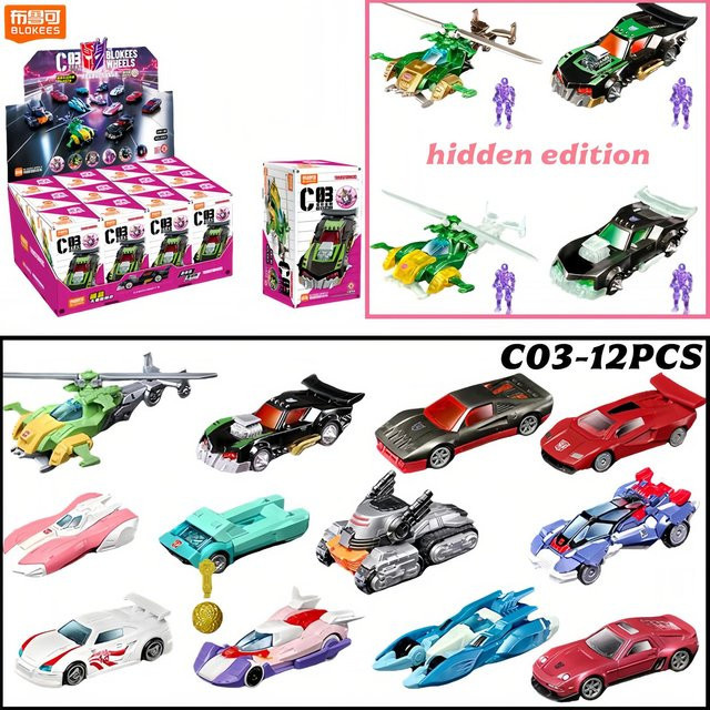 Blokees Transformers Optimus Prime Megatron Rodimus Prime, Actionfiguren, 12-teiliges Set - Bild 1