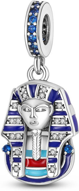 Anhänger 925 Silber, Pharao Pyramide Skarabäus, Unisex - Bild 1