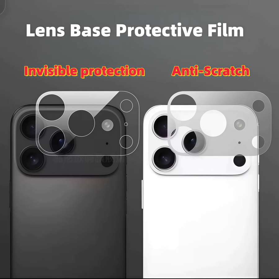 2 Stück Glasfaser-Kameraobjektivschutzfolie für Apple iPhone 17 Pro Max und iPhone 17 Pro, transparent, kratzfeste Bildschirmabdeckung - Bild 2