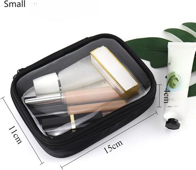 Wasserdichte und transparente Reise-Kosmetiktasche als Organizer für Damen und Herren - Bild 1