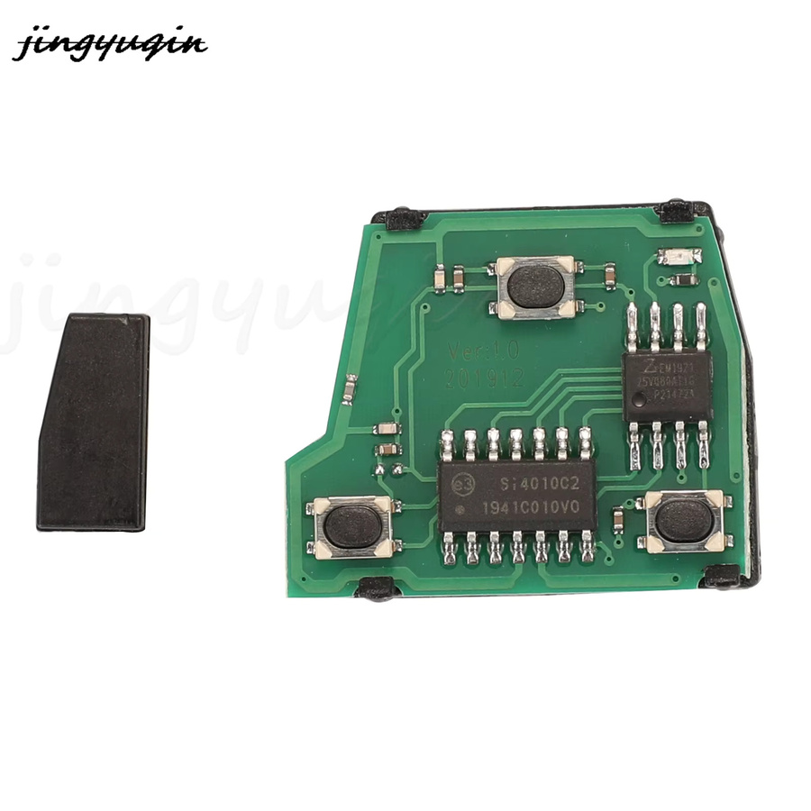 Jingyuqin Smart-Fernbedienung Autoschlüssel 3-Tasten in Schwarz mit 315Mhz 4D68 Chip 89070-60081 HYQ1512V für Lexus GX470 LX470 TOY48 - Bild 3
