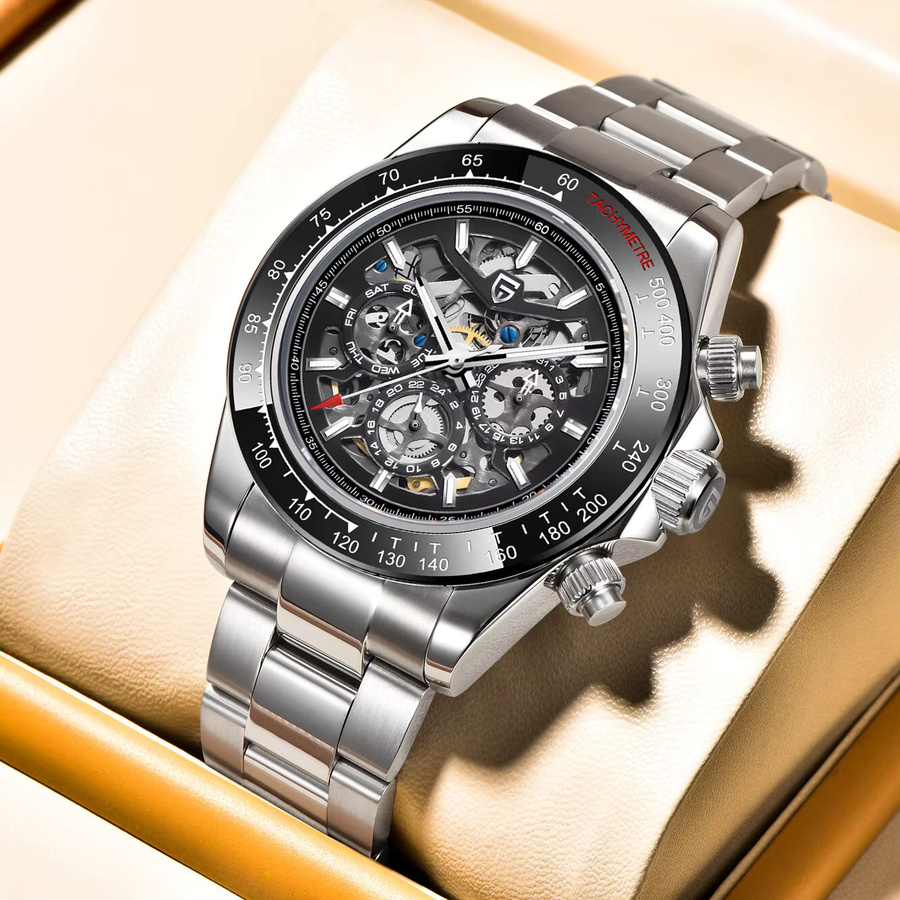 PAGANI DESIGN Chronograph, Automatik, Edelstahl, Saphirglas, Herren - Bild 5