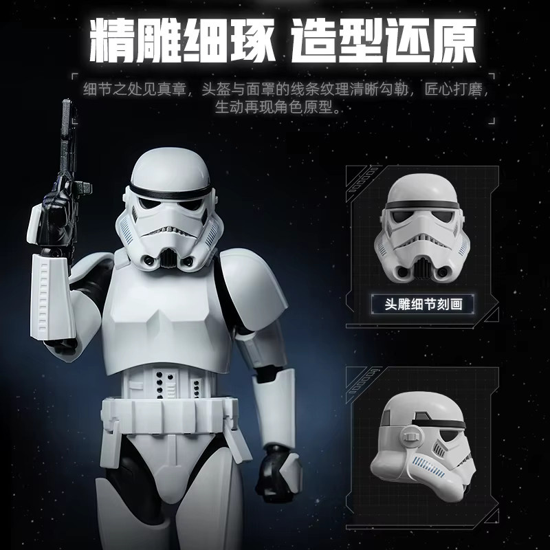 BLOKEES Star Wars Darth Vader Luke Skywalker Imperial Stormtrooper Actionfigur - Bild 4