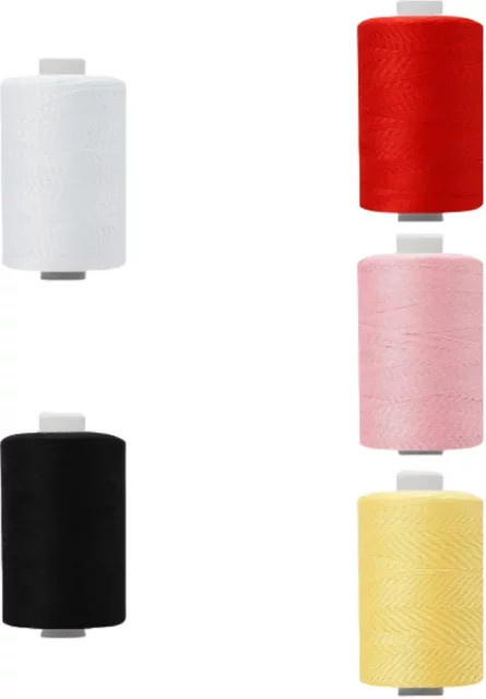 Multifunktionales Polyester 402 Haushaltsnähgarn in Rot, 1 Rolle mit 1000 Yards - Bild 1