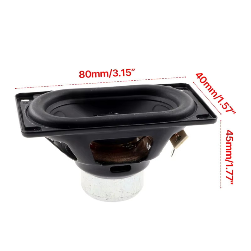 Ersatz-Hornlautsprecher 4 Ohm 20W für Flip 6 5 Bluetooth-Lautsprecher B/H: 80 x 45 mm Schwarz - Bild 6