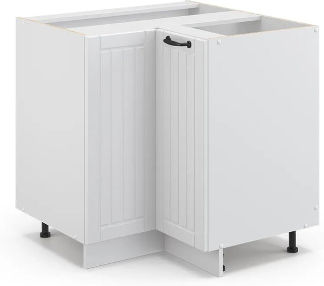 Vicco Eckunterschrank Fame-Line in Weiß im Landhausstil für deine Küche, Breite: 87 cm - Bild 2