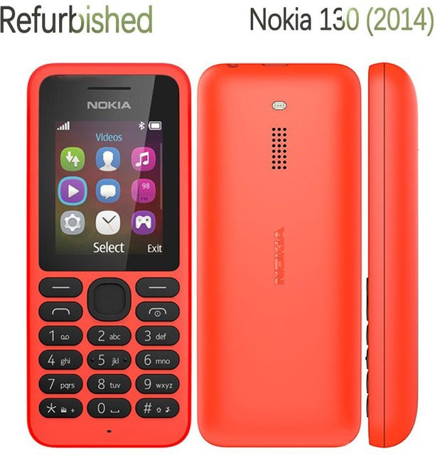 Refurbished Nokia 130 Mobiltelefon Schwarz mit 1 SIM-Karte - Bild 1