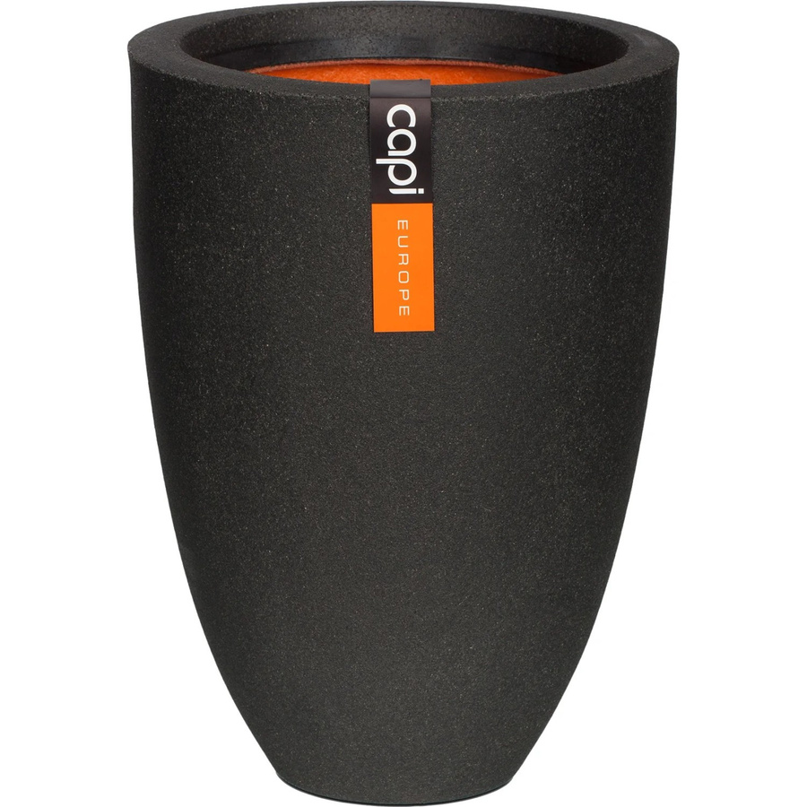 Capi Pflanztopf Smooth modern Schwarz Durchmesser: 36 cm, Höhe: 48 cm - Bild 2