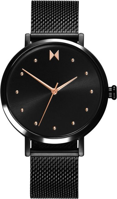 MVMT Damenuhr, Quarz, Edelstahl, Schwarz, 36 mm, 5 ATM - Bild 1