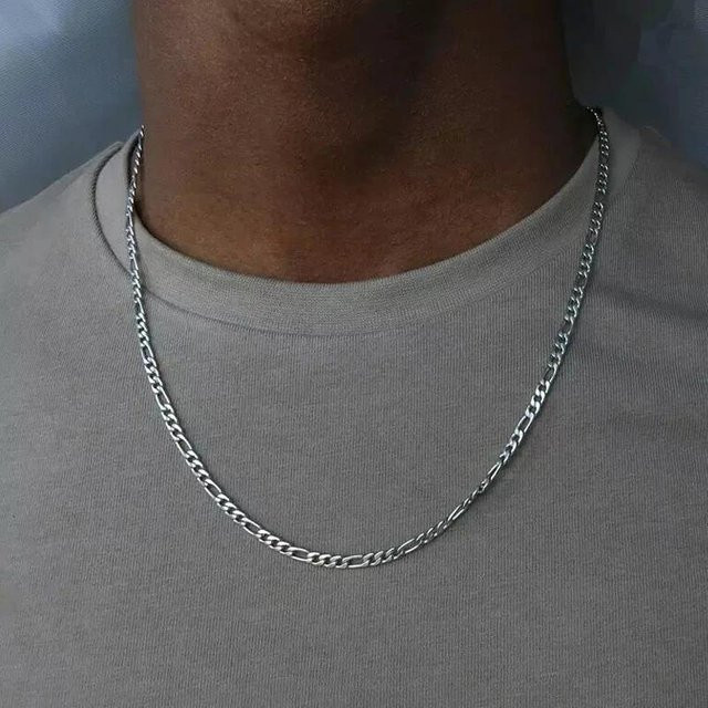 FASHION A JEWELRY Halskette 925 Silber, Figaro, 65 cm, Unisex - Bild 1