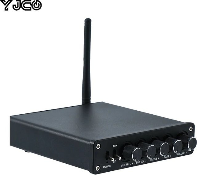 YJCO D210B HiFi Digital Audiophiler 2.1 Kanal Bluetooth 5.0 Verstärker in Schwarz - Bild 1