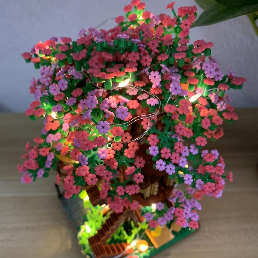 Linyi toy Kirschblüte Haus Gebäude Mini Blocks - Bild 5