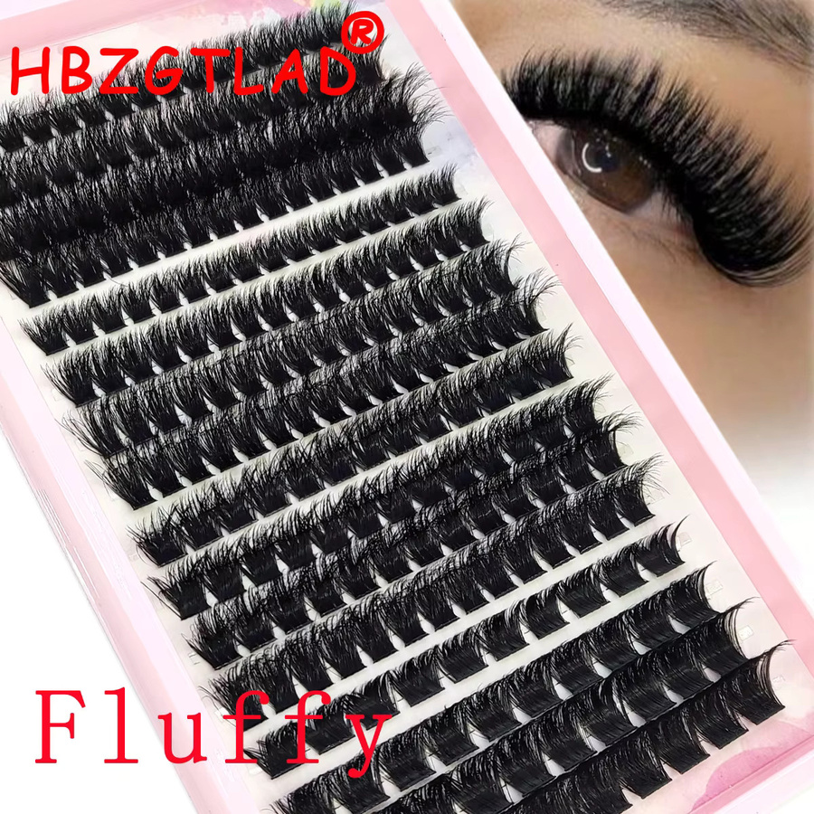 AMSDCN Einzelwimpern-Extensions, Wispy Mix, 10-16mm - Bild 2