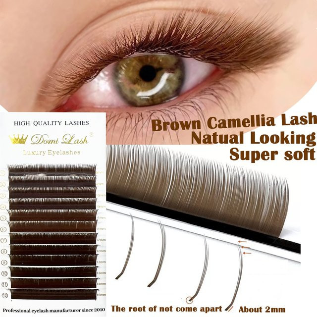 Domi Lash Künstliche Wimpern, Braun, Natürlich - Bild 1