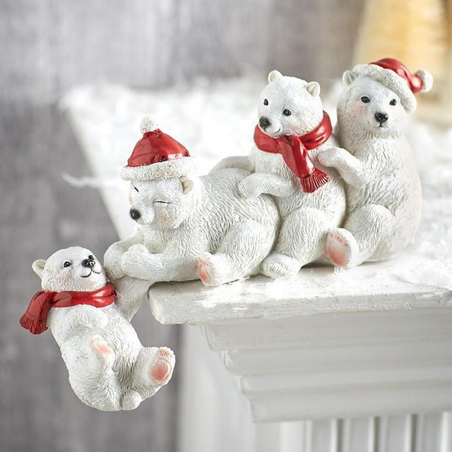 Yiran Furniture Weihnachtswichtel Dekoration in Weiß für die Tischdekoration - Bild 1