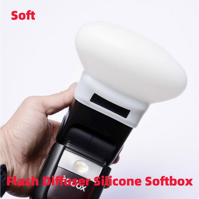 Godox Blitz-Diffusor Silikon-Softbox für Blitzgeräte in Weiß - Bild 1