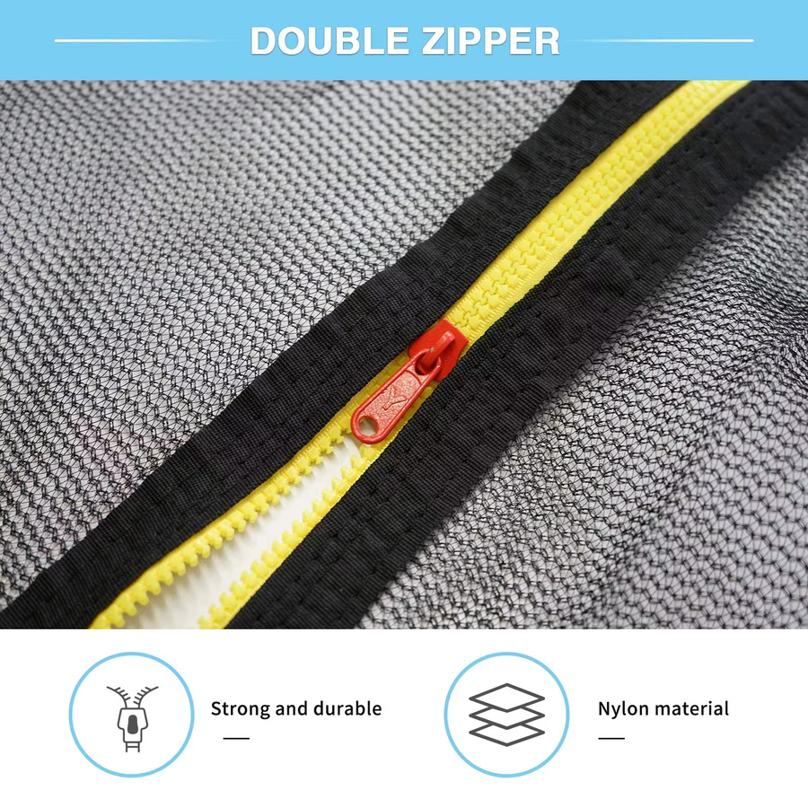 hufuch Trampolin Schutznetz, Nylon, black, Plüsch / Textil - Bild 2