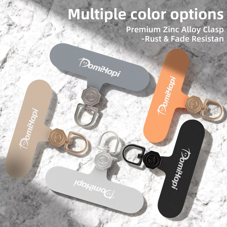 Telefon Tether Tab 360 Grad drehbarer Anti-Drop Lanyard-Clip in Grau für universelle Handyhüllen - Bild 6