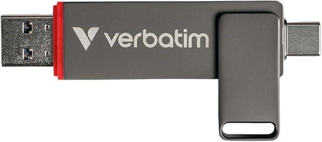 Dual QuickStick USB-Stick mit USB-C und USB-A Schnittstelle, 512 GB, Grau - Bild 1