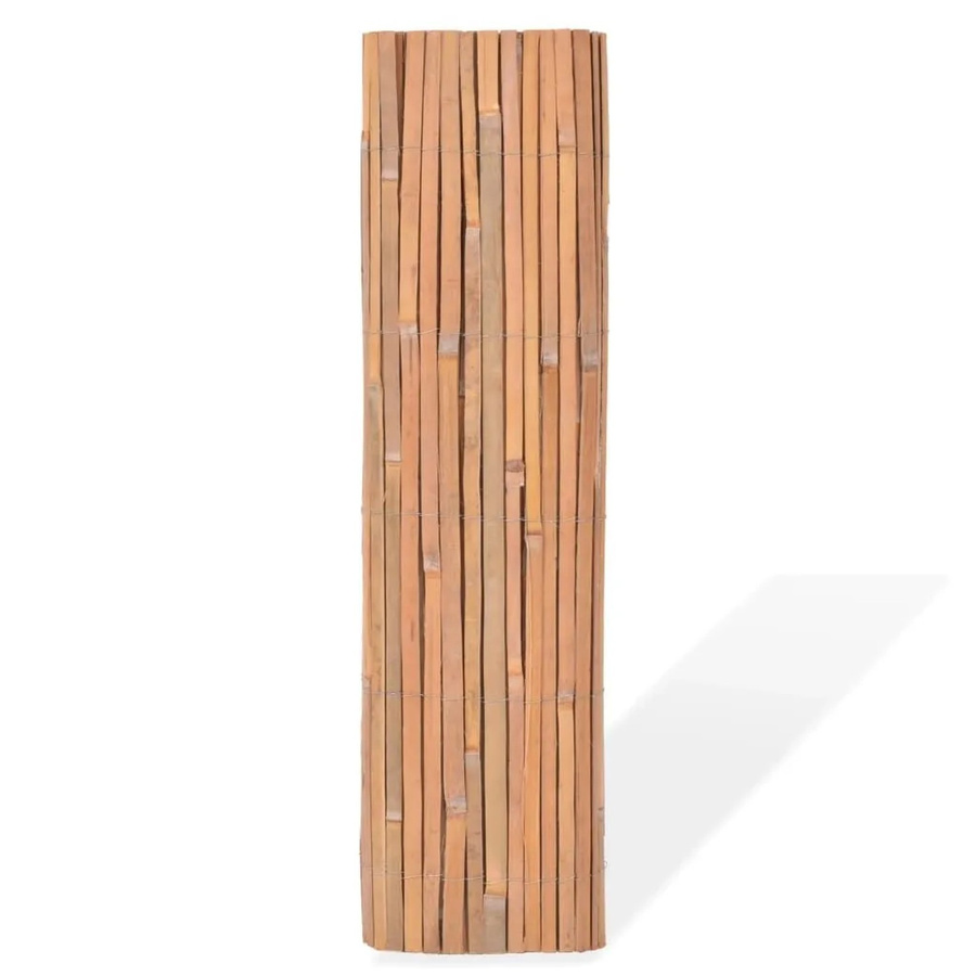 vidaXL Bambuszaun Set aus 2 Stück in Braun, Höhe: 100 cm, Breite: 400 cm - Bild 2
