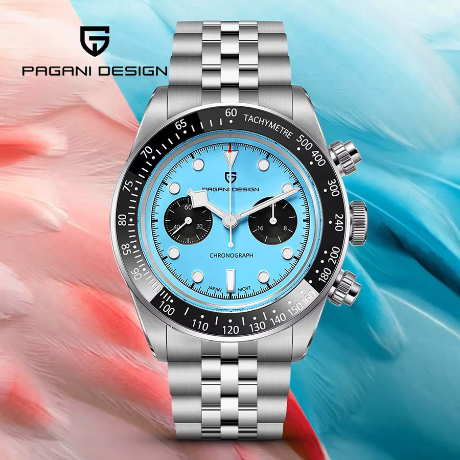 Pagani Design Chronograph, Quarz, Edelstahl, Saphirglas, Herren - Bild 2