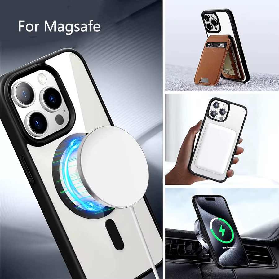 Apple Original MagSafe Hülle aus transparentem Acryl und Silikon für iPhone 11 bis iPhone 17 Air/Pro Max - Bild 5