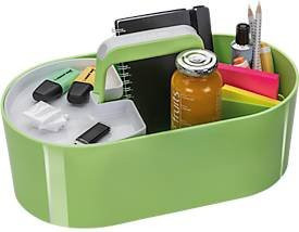 Tragbare Toolbox HAN Loft aus Kunststoff in Limonengrün mit 4 Fächern und herausnehmbarer Ablageschale, B: 33 cm, T: 17,9 cm, H: 17,5 cm - Bild 1