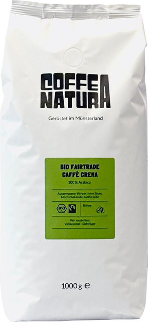 Coffea Natura Caffe Crema BIO Fairtrade 1000 g - Bild 1
