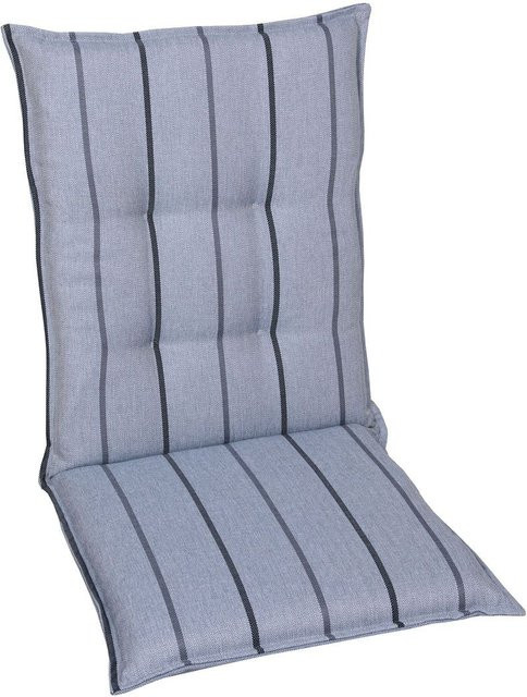 GO-DE TEXTIL Gartenauflage 2er Set Wendauflage aus Olefin in Blau - Bild 1