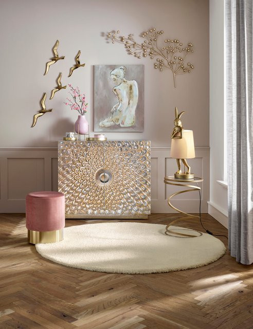 Heine Home Wanddeko Halbkugeln aus Metall in Goldfarben, B: 108,0 cm, H: 55,0 cm, T: 8,0 cm - Bild 1