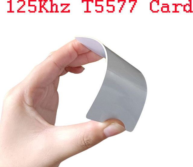 Anruhoo T5577 Wiederbeschreibbare RFID-Karte 125 kHz, EM4305 Klonbare Smart Chip Kopierkarte, Weiß - Bild 1