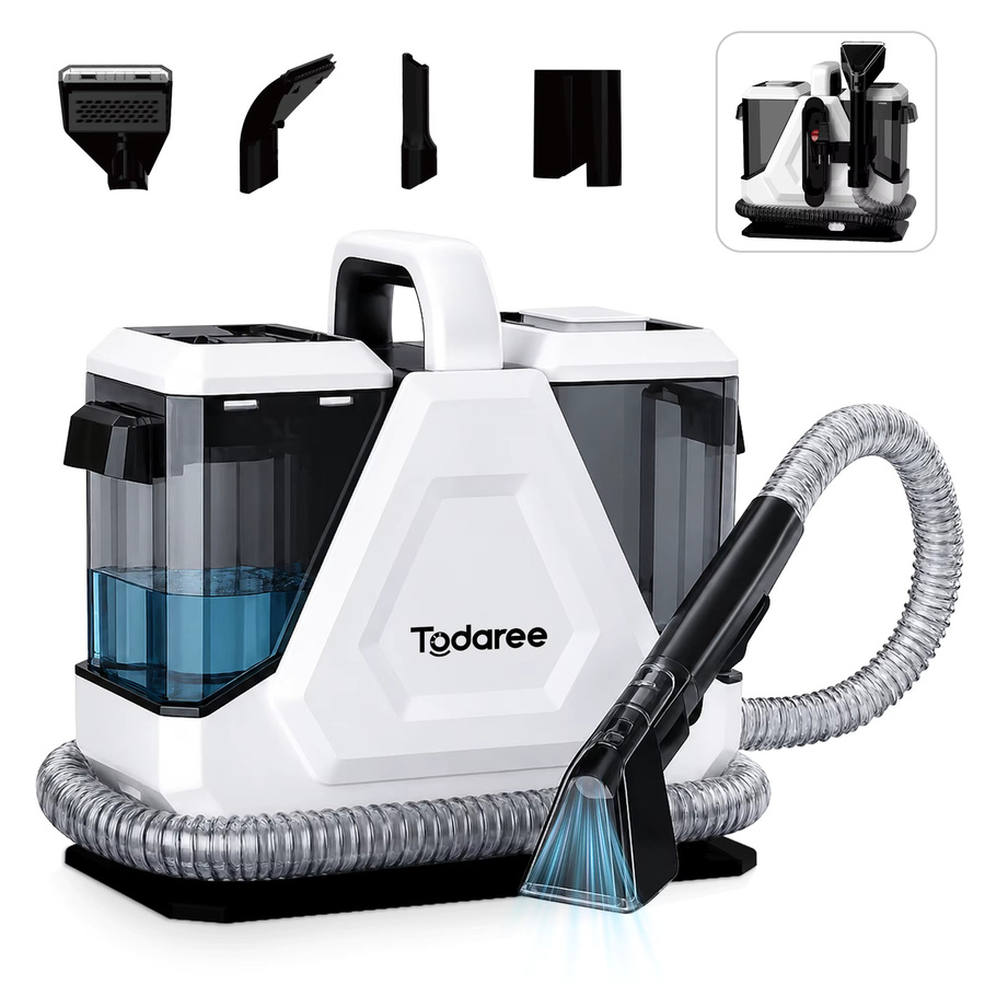 Todaree Tragbarer Teppichreiniger mit 550W und 14KPa Saugkraft für Tiefenreinigung von Sofa, Teppich und Haushaltsflächen - Bild 3