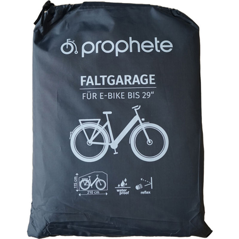 PROPHETE Fahrrad-Faltgarage für E-Bikes bis 29 Zoll, Schwarz, Polyester, B/T/H: 210 x 115 x 110 cm - Bild 4