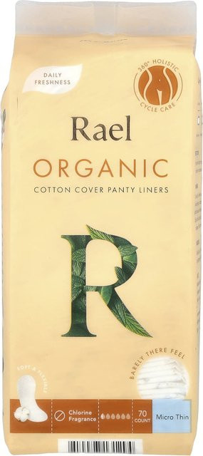 Rael Slipeinlagen Micro Thin aus Bio-Baumwolle, 70 Stück, beige, Damen - Bild 1