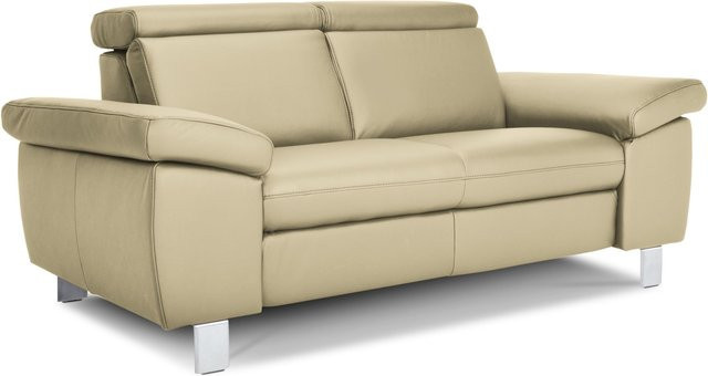 2-Sitzer Sofa vito TONGA in Beige aus Leder mit Armlehnen, Breite: 174 cm, Höhe: 98 cm, Tiefe: 52 cm - Bild 1