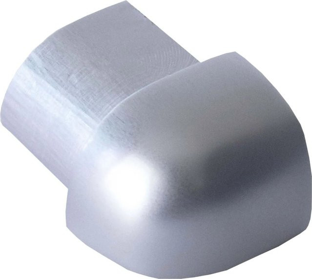 Dalsys Außeneck Fliesenschiene Viertelkreis aus Aluminium in Chrome Silver, Breite: 12,5 mm - Bild 1