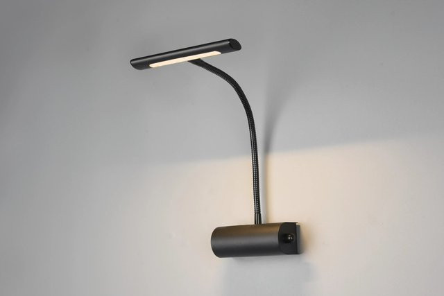 Trio LED-Wandleuchte Curtis Schwarz matt dimmbar und verstellbar - Bild 1
