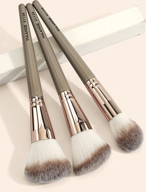 Maange Make-up-Pinsel-Set, 3-teilig, Damen - Bild 1