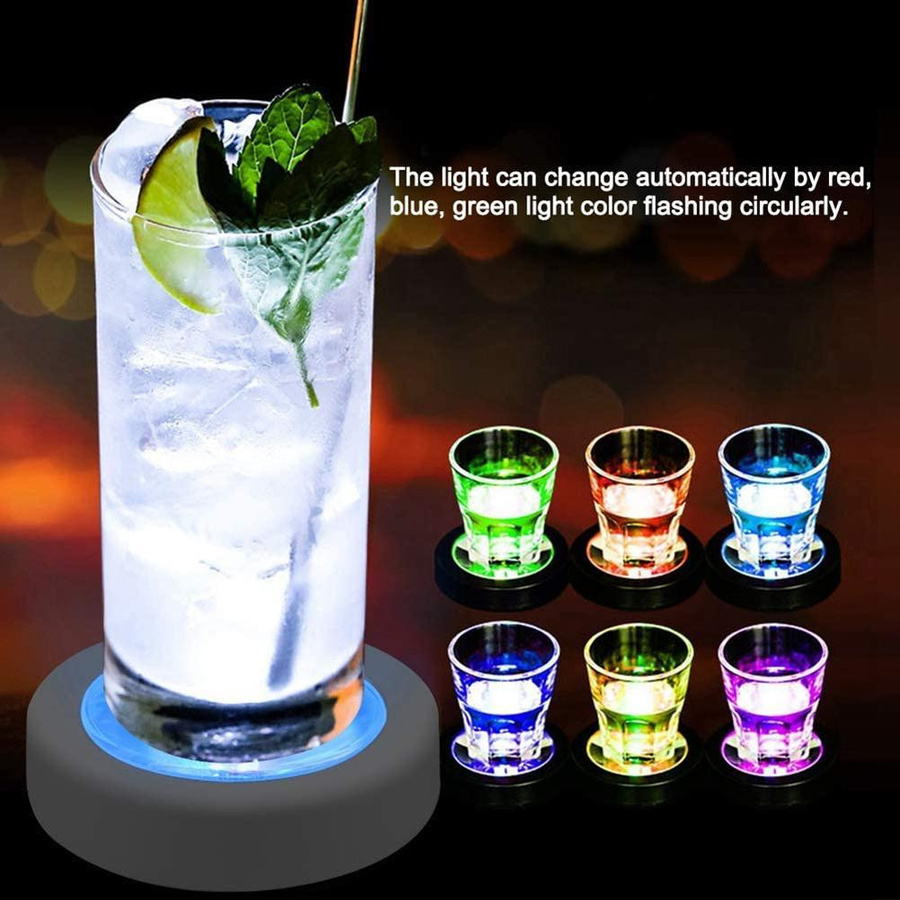 CosyHome LED Getränkeuntersetzer mit Licht für Bar und Party - Bild 2