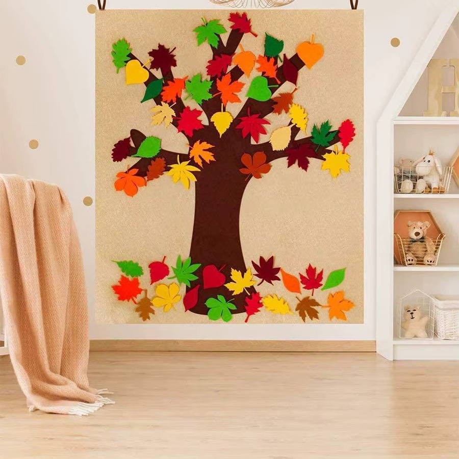Dankes Bastelset Herbstbaum aus Filz als DIY Weihnachtsbaumschmuck und Wandbehang - Bild 2