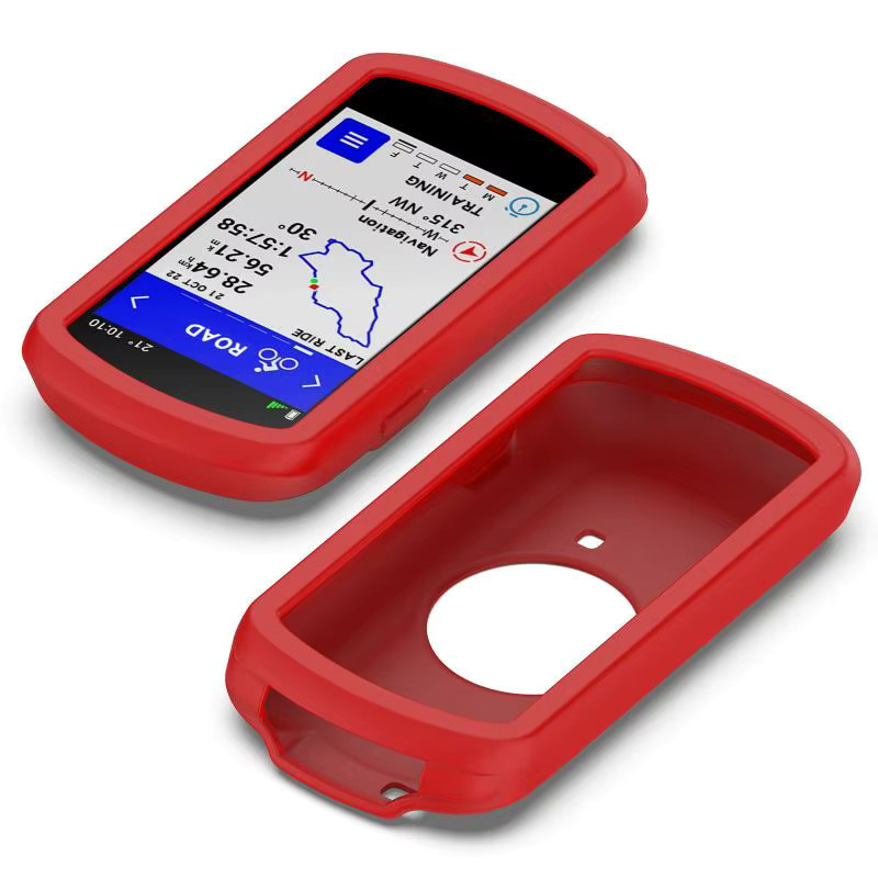 Silikonhülle für Garmin Edge 1040 Fahrradcomputer in Orange als Stoßschutz und Staubschutz - Bild 4