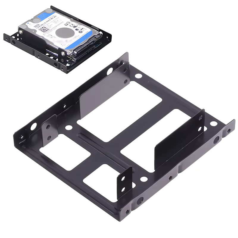 JETTING Interner SSD und Festplatten Adapter für Desktop PC, 2,5 bis 3,5 Zoll, Schwarz - Bild 2