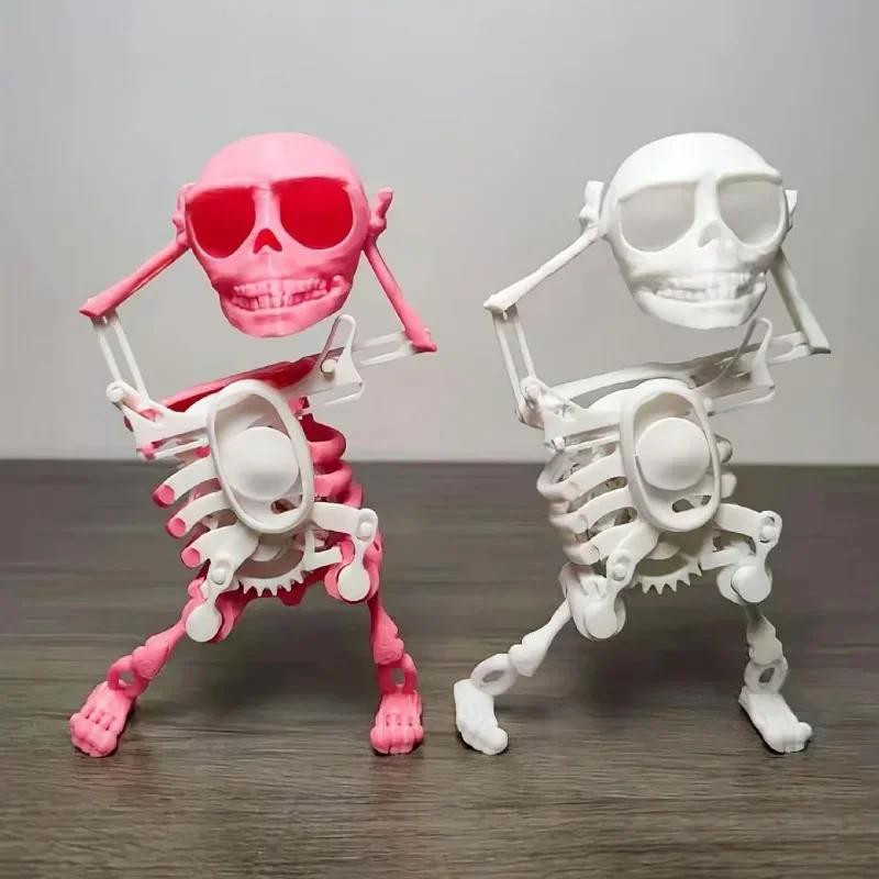 OONBIFFY Aufzieh-Tanzskelett Totenkopfpuppe grün - Bild 1