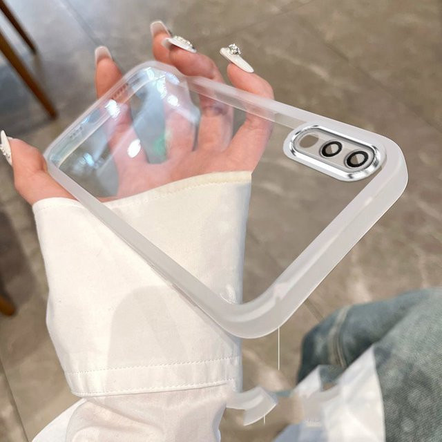 Transparente Silikon-TPU Handyhülle mit Kameraschutzfolie für Samsung Galaxy A02 und M02 - Bild 1