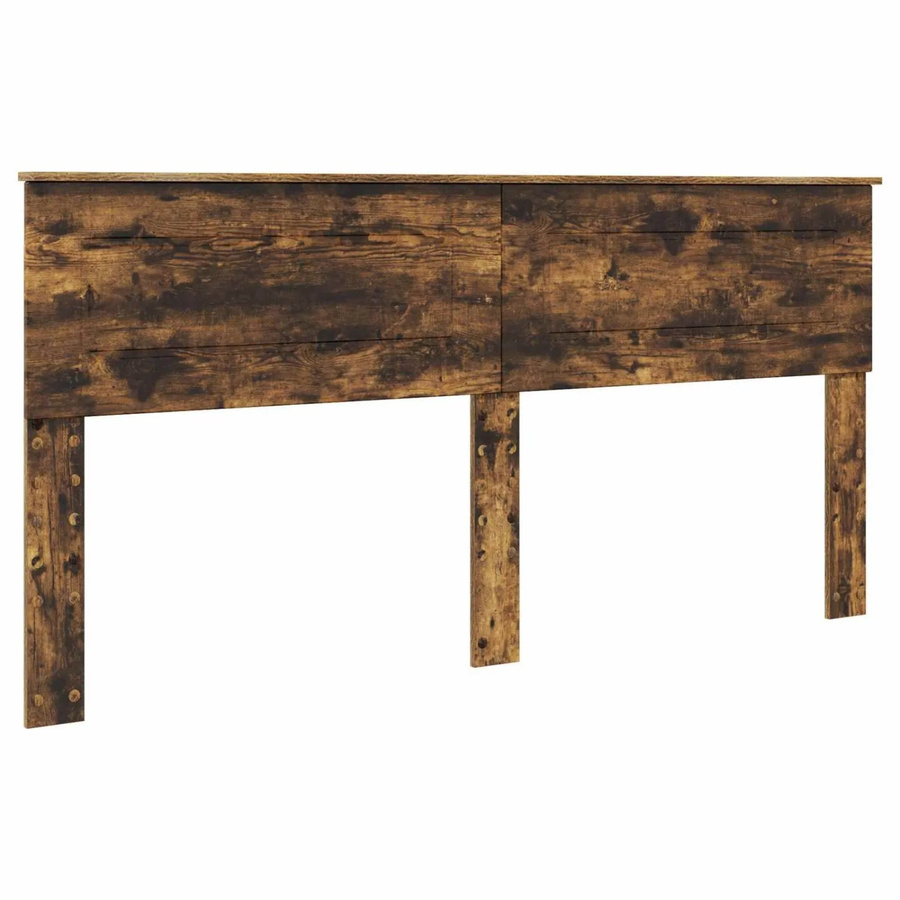 vidaXL Kopfteil für das Bett in Geräucherte Eiche, Modernes Design, Braun, Matt - Bild 1