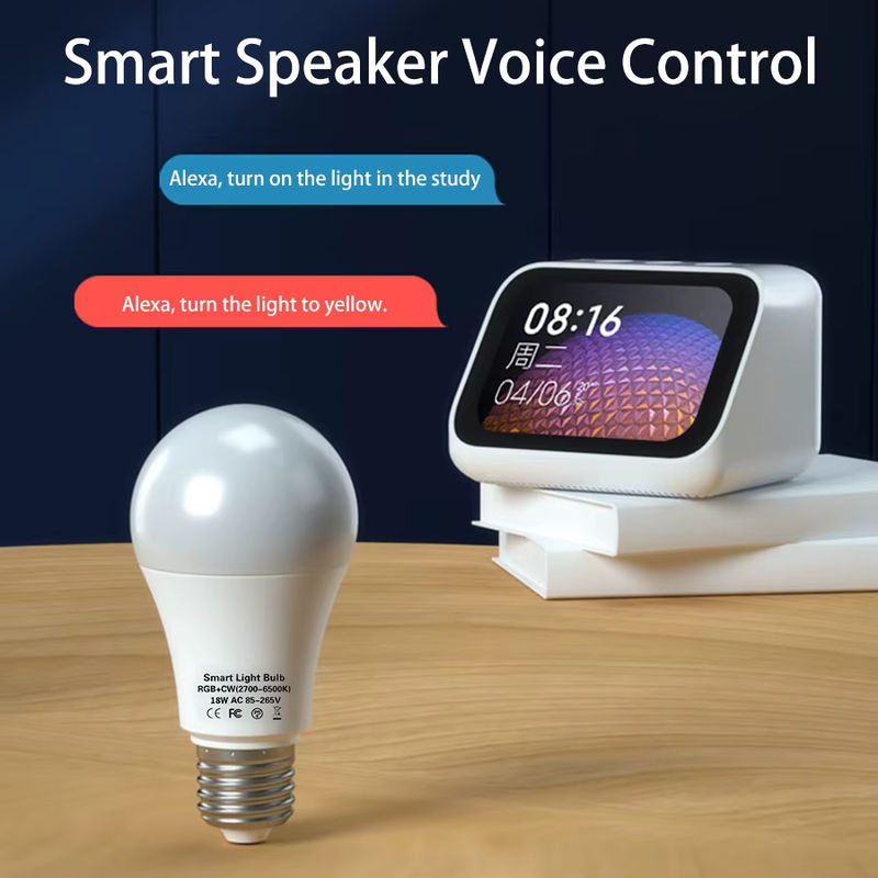 Tuya Smart WiFi LED Glühbirne RGB Multicolor mit E27/B22 Fassung, kompatibel mit Alexa und Google Assistant - Bild 2