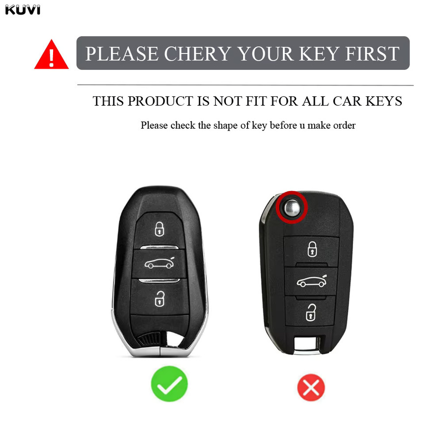 Kuvi TPU Auto-Smartkey-Schutzhülle für Peugeot und Citroen Modelle - Bild 2