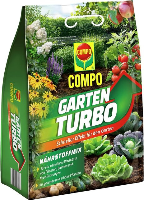 Compo Spezialdünger Gartenturbo mit Sofortwirkung für Ziergarten, Gemüsegarten und Rasen, 4 kg - Bild 1