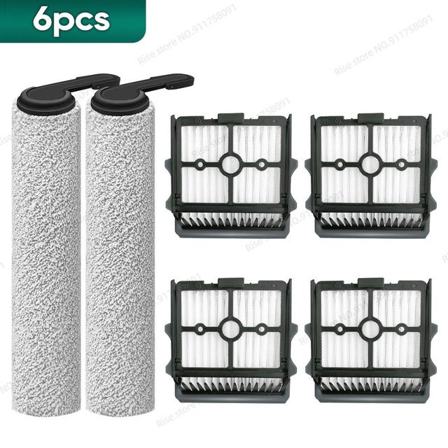 Tineco Zubehör Set mit Walzenbürste und Hepa-Filter in Weiß für Floor One Switch S6 und Stretch S6 - Bild 1